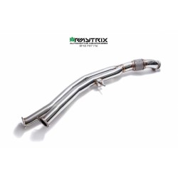 Catback Armytrix en acier inoxydable avec valves, sorties argent chromés pour BMW M2 Coupé F87