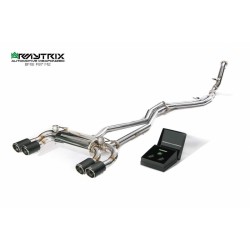 Catback Armytrix en acier inoxydable avec valves, sorties carbone pour BMW M2 Coupé F87