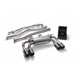 Catback Armytrix en acier inoxydable avec valves, sorties carbone pour BMW M2 Coupé F87