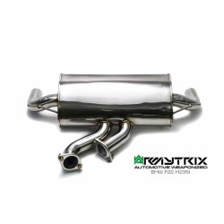 Catback Armytrix en acier inoxydable avec valves, sorties argent chromés pour BMW Série 2 Coupé F22 M235i