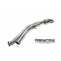 Catback Armytrix en acier inoxydable avec valves, sorties argent chromés pour BMW Série 2 Coupé F22 M235i