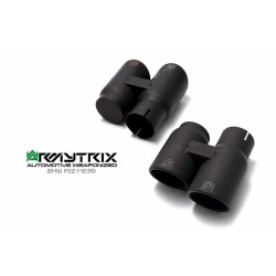 Catback Armytrix en acier inoxydable avec valves, sorties noires mates pour BMW Série 2 Coupé F22 M235i