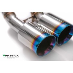 Catback Armytrix en acier inoxydable avec valves, sorties bleues pour BMW M2 Compétition F87