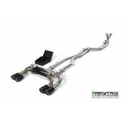 Catback Armytrix en acier inoxydable avec valves, sorties carbone pour BMW M2 Compétition F87