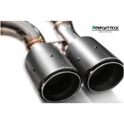 Catback Armytrix en acier inoxydable avec valves, sorties carbone pour BMW M2 Compétition F87