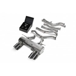 Catback Armytrix en acier inoxydable avec valves, sorties carbone pour BMW M3 F80