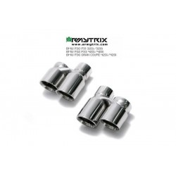 Catback Armytrix en acier inoxydable avec valves, sorties argent chromés pour BMW Série 335i F30/F31