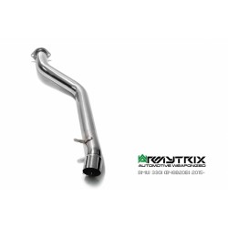 Catback Armytrix en acier inoxydable avec valves, sorties argent chromés pour BMW Série 3 F30/F31 320i/328i (2014-2015)