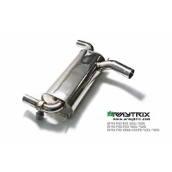 Catback Armytrix en acier inoxydable avec valves, sorties argent chromés pour BMW Série 320GT/328GT F34