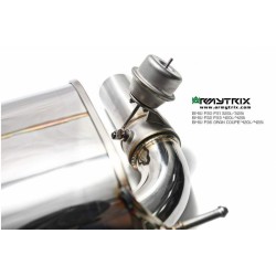 Catback Armytrix en acier inoxydable avec valves, sorties argent chromés pour BMW Série 320GT/328GT F34