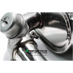 Catback Armytrix en acier inoxydable avec valves, sorties or pour BMW Série 3 F30/F31 320i/328i (2011-2014)