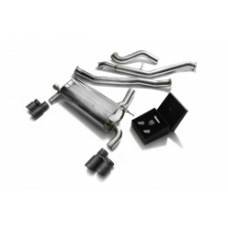 Catback Armytrix en acier inoxydable avec valves, sorties noires mates pour BMW Série 3 F30/F31 320i/328i (2011-2014)