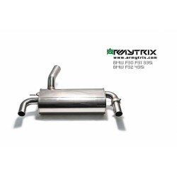 Catback Armytrix en acier inoxydable avec valves, sorties argent chromés pour BMW Série 335 Gran Turismo F34