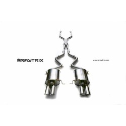 Catback Armytrix en acier inoxydable avec valves, sorties argent chromés pour BMW M3 E90/E92 