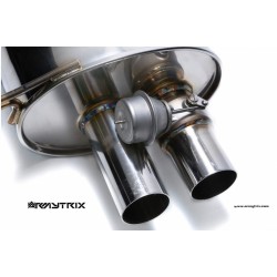 Catback Armytrix en acier inoxydable avec valves, sorties argent chromés pour BMW M3 E90/E92 