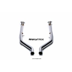 Catback Armytrix en acier inoxydable avec valves, sorties bleues pour BMW M3 E90/E92 