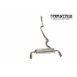 Catback Armytrix en acier inoxydable avec valves, sorties argent chromés pour BMW Série 3 G20 320i/330i