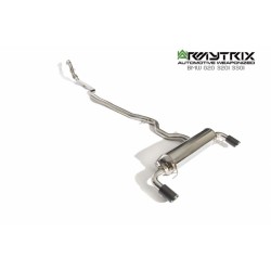 Catback Armytrix en acier inoxydable avec valves, sorties carbone pour BMW Série 3 G20 320i/330i