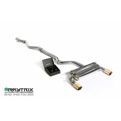 Catback Armytrix en acier inoxydable avec valves, sorties or pour BMW Série 4 440i F32/F33