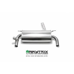 Catback Armytrix en acier inoxydable avec valves, sorties noires mates pour BMW Série 4 420i/430i F32/F33