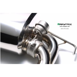 Catback Armytrix en acier inoxydable avec valves, sorties argent chromés pour BMW Série 5 F10 535i (2011-2016)