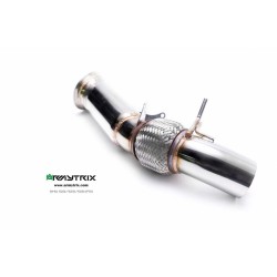 Catback Armytrix en acier inoxydable avec valves, sorties argent chromés pour BMW Série 5 F10 520i/528i (2011-2016)