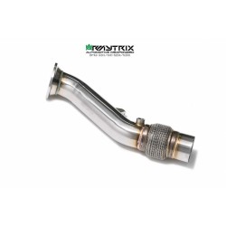 Catback Armytrix en acier inoxydable avec valves, sorties argent chromés pour BMW Série 5 G30/G31 520i/530i (2017-présent)