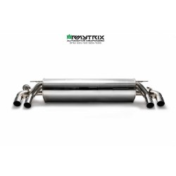 Catback Armytrix en acier inoxydable avec valves, sorties argent chromés pour BMW Série 5 G30/G31 520i/530i (2017-présent)