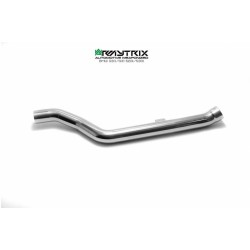 Catback Armytrix en acier inoxydable avec valves, sorties argent chromés pour BMW Série 5 G30/G31 520i/530i (2017-présent)