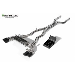 Catback Armytrix en acier inoxydable avec valves, sorties noires mates pour BMW M5 F90 (2017-présent)