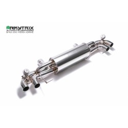 Catback Armytrix en acier inoxydable avec valves, sorties noires mates pour BMW Série 5 G30/G31 M550i xDrive