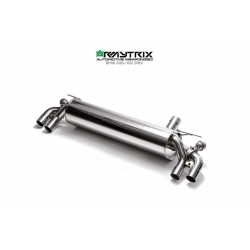 Catback Armytrix en acier inoxydable avec valves, sorties bleues pour BMW Série 5 540i G30/G31