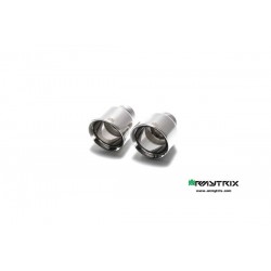 Catback Armytrix en acier inoxydable avec valves, sorties argent chromés pour Ford Focus Rs 