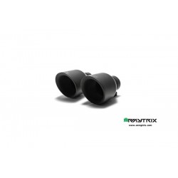 Catback Armytrix en acier inoxydable avec valves, sorties noires mates pour Ford Focus Rs 