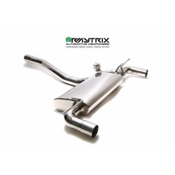 Catback Armytrix en acier inoxydable avec valves, sorties argent chromés pour Mercedes Benz Classe A W176 (2012-2015)