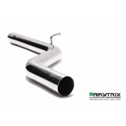 Catback Armytrix en acier inoxydable avec valves, sorties argent chromés pour Mercedes Benz Classe A W176 (2012-2015)