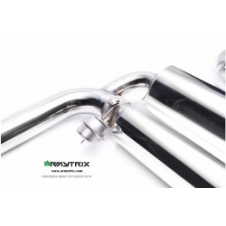 Catback Armytrix en acier inoxydable avec valves, sorties argent chromés pour Mercedes Benz Classe C W204 C63 AMG (2008-2014)