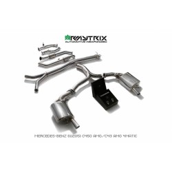 Catback Armytrix en acier inoxydable avec valves pour Mercedes Benz Classe C W205 C400/C450/C43 AMG