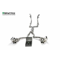 Catback Armytrix en acier inoxydable avec valves pour Mercedes Benz Classe C W205 C63/C63S AMG