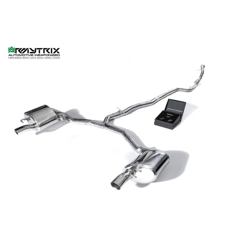 Catback Armytrix en acier inoxydable avec valves pour Mercedes Benz Classe E W213 E200/E250/E300