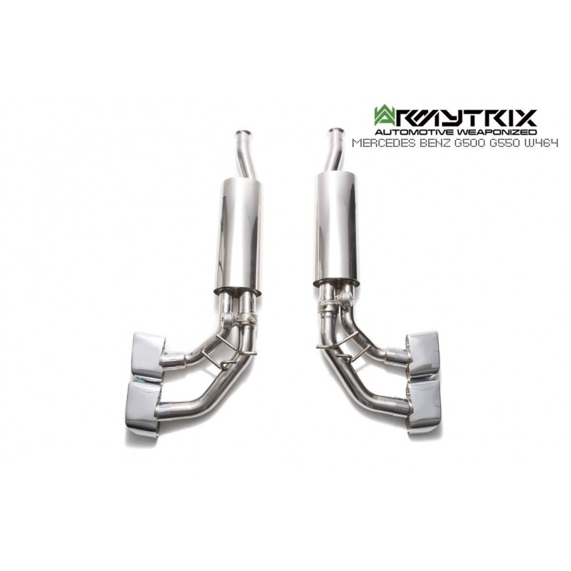 Catback Armytrix en acier inoxydable avec valves pour Mercedes Benz Classe G W463 G500/G550 (2018-présent)