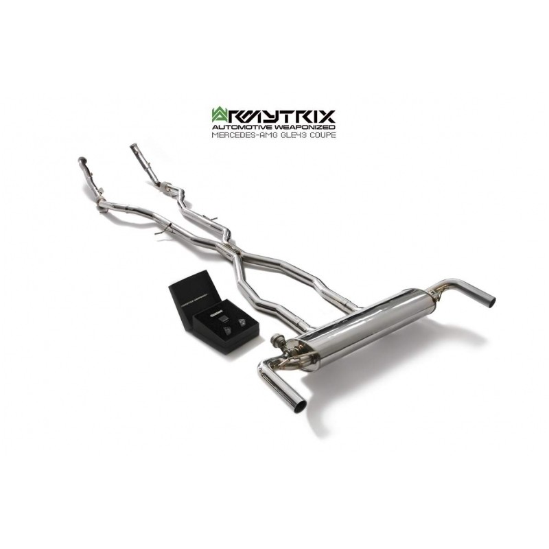 Catback Armytrix en acier inoxydable avec valves pour Mercedes Benz GLE43/GLE400/GLE450 Coupé/SUV AMG V8