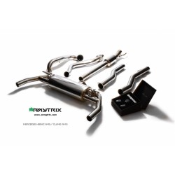Catback Armytrix en acier inoxydable avec valves pour Mercedes Benz Classe CLA X117 CLA45 Shooting Brake