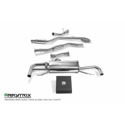 Catback Armytrix en acier inoxydable avec valves pour Mercedes Benz X253 GLC250/GLC300 SUV