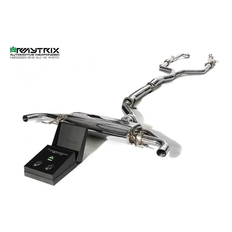 Catback Armytrix en acier inoxydable avec valves pour Mercedes Benz X253 GLC43 AMG Coupé/SUV