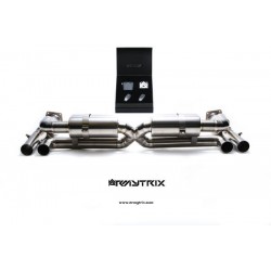 Catback Armytrix en acier inoxydable avec valves, sorties bleues pour Porsche 911 Turbo  (997) Turbo