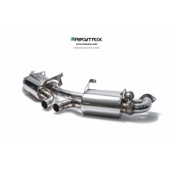 Catback Armytrix en acier inoxydable avec valves, sorties carbone pour Porsche 981 Boxster / S / GTS / Spyder