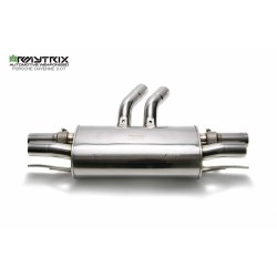 Catback Armytrix en acier inoxydable avec valves, sorties argent chromés pour Porsche Cayenne (9YA)