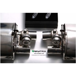 Catback Armytrix en acier inoxydable avec valves, sorties carbone pour Porsche Panamera 970 /4/S/4S/GTS