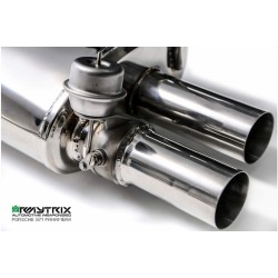 Catback Armytrix en acier inoxydable avec valves, sorties argent chromés pour Porsche Panamera 971 4